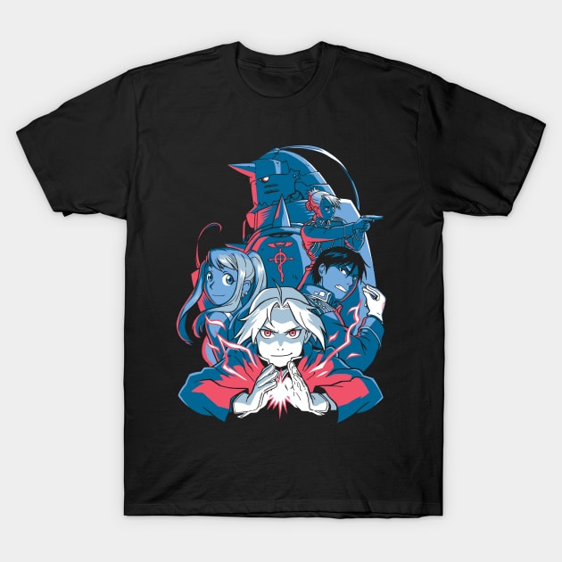Fullmetal Team! T-Shirt by JMcG